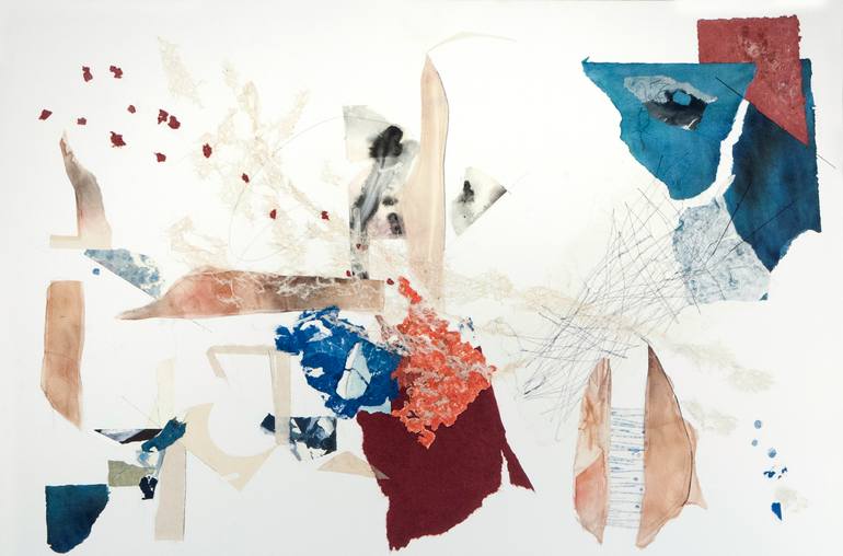 Original Expressionism Abstract Collage by Dworkin Leishman Project