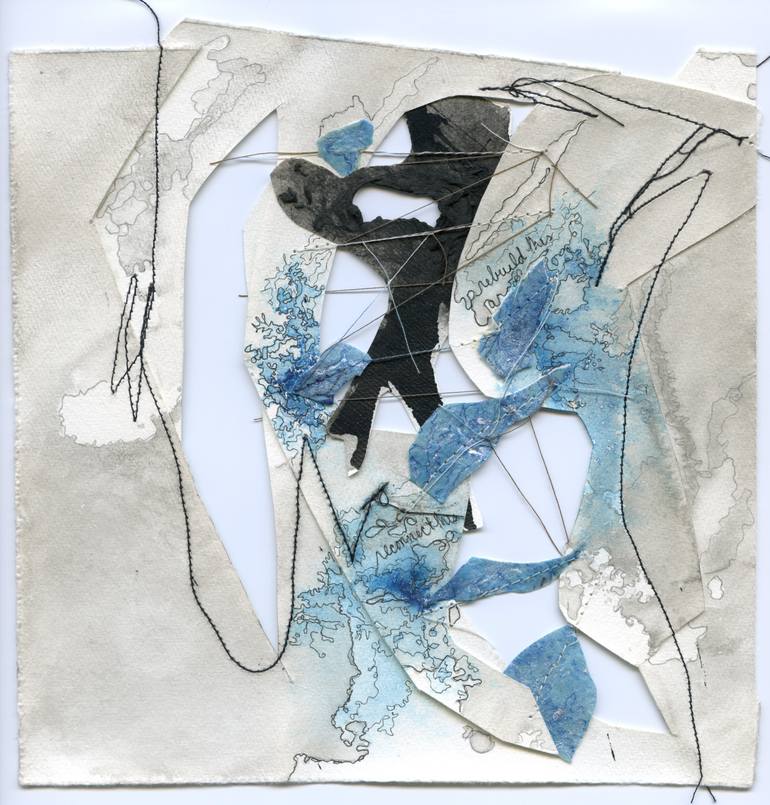Original Expressionism Abstract Collage by Dworkin Leishman Project