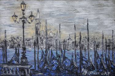 Original Impressionism Cities Painting by Irina Tretiak