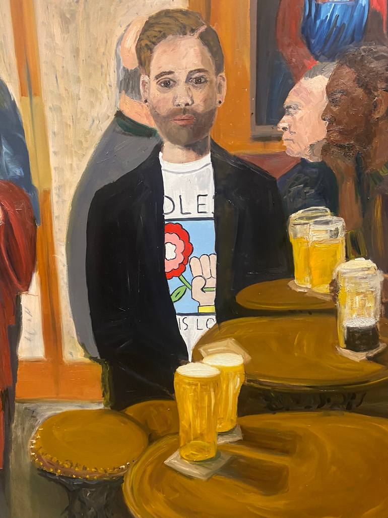 Original Contemporary People Painting by Jacqueline Taylor