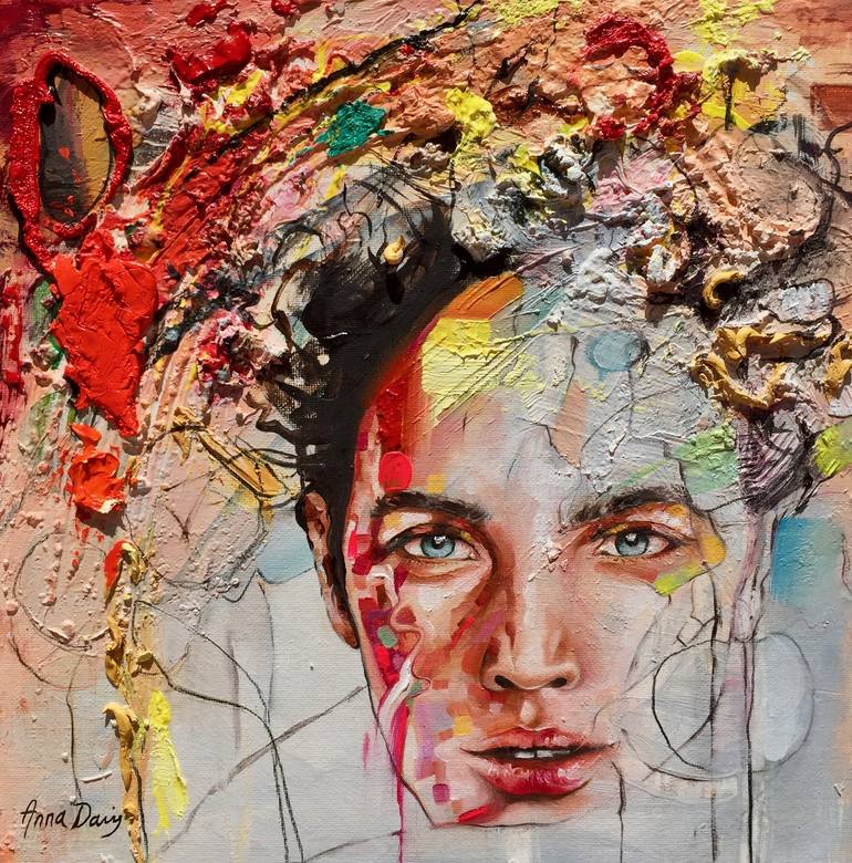 Inferno Painting by Anna Davis | Saatchi Art