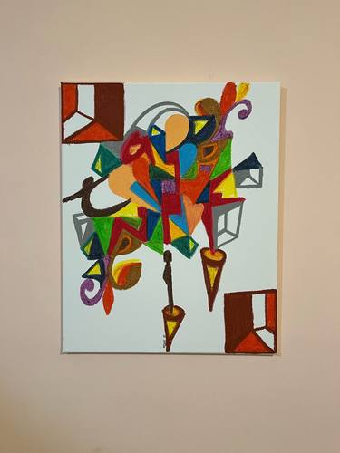 Original Conceptual Abstract Painting by Mojtaba Seyedmahmoud