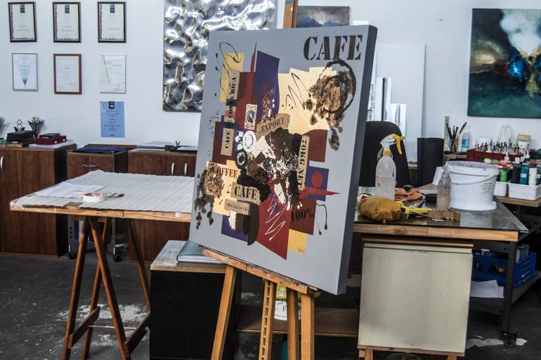 Original Abstract Still Life Painting by Vasco Kirov