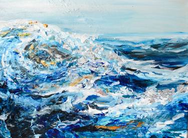 Print of Abstract Seascape Paintings by Nicole Pasuko