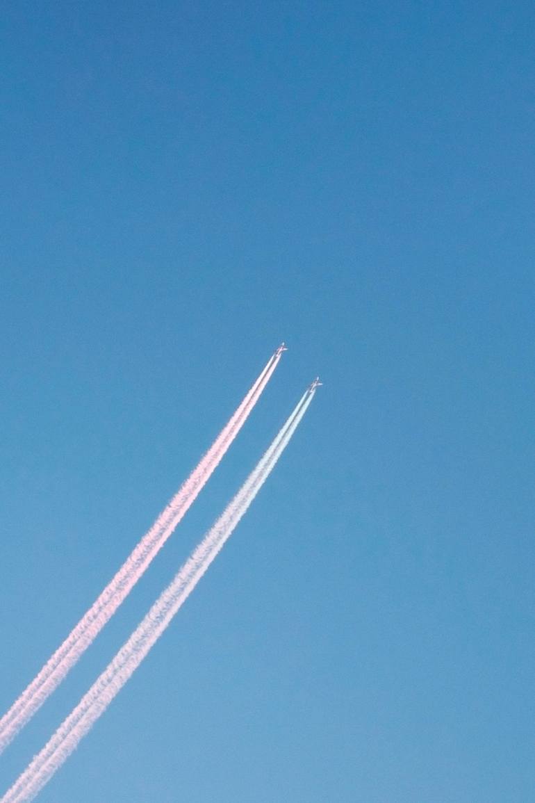 Original Abstract Airplane Photography by Journey Gong