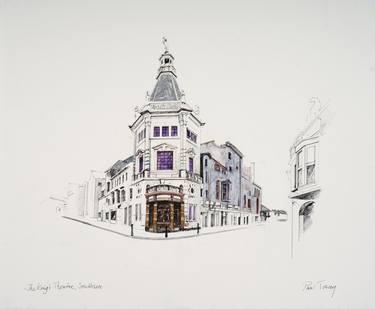 Original Figurative Architecture Drawings by Paul Tracey