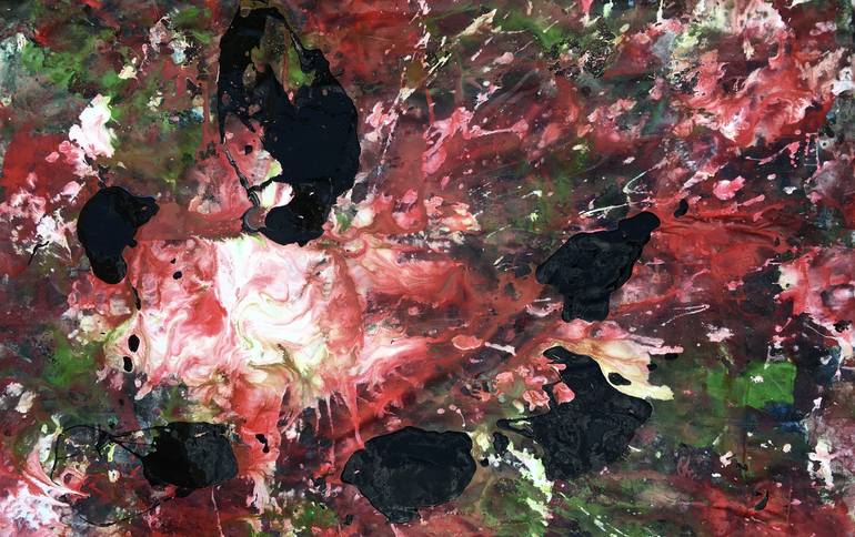 Original Abstract Expressionism Abstract Painting by Alejandro Benitez Tavera