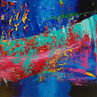 Original Abstract Expressionism Abstract Paintings by Paulo Flatau