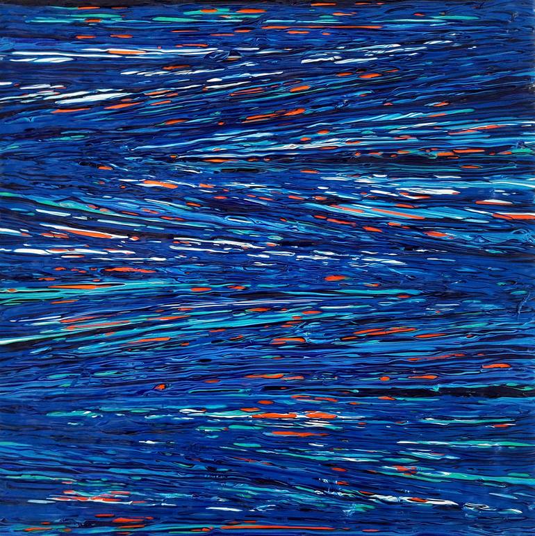 Bleu Painting by Paulo Flatau | Saatchi Art