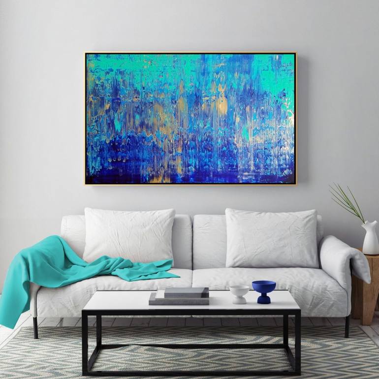 Original Abstract Expressionism Abstract Painting by Paulo Flatau