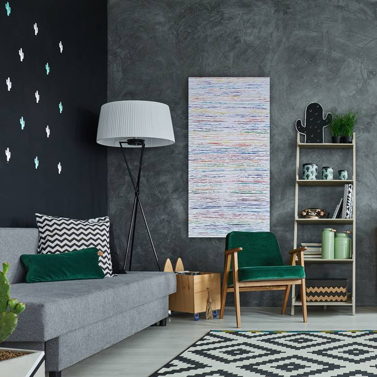 Original Abstract Expressionism Abstract Painting by Paulo Flatau