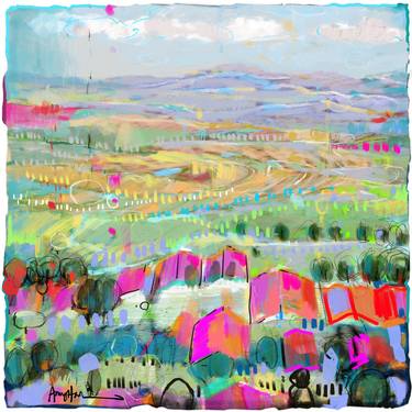Original Impressionism Landscape Digital by Amy Hashim