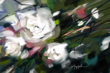 Print of Abstract Floral Paintings by Amy Hashim