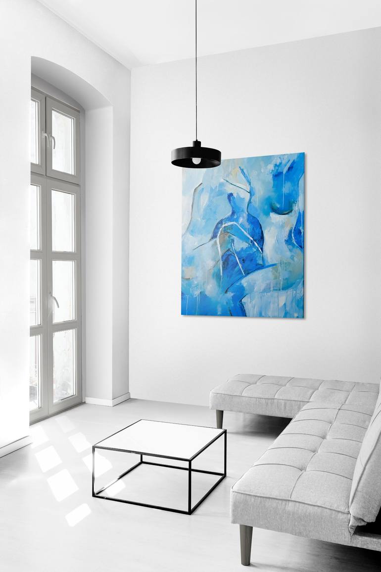 Original Abstract Nude Painting by Hoshovska Art