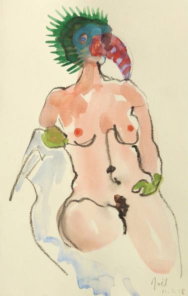 Original Nude Drawing by Noël O'Callaghan