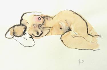 Original Expressionism Nude Drawings by Noël O'Callaghan