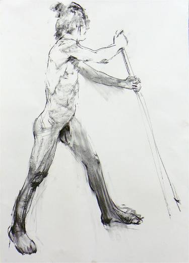 Print of Realism Nude Drawings by christos tsimaris
