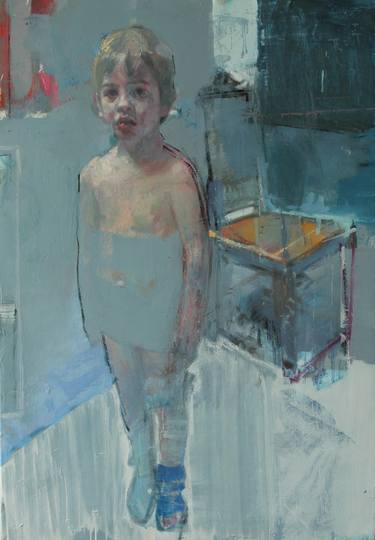 Print of Expressionism Children Paintings by christos tsimaris