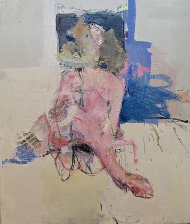 Original Expressionism Nude Paintings by christos tsimaris