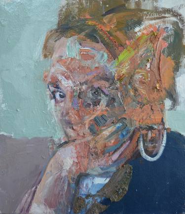 Print of Expressionism Portrait Paintings by christos tsimaris