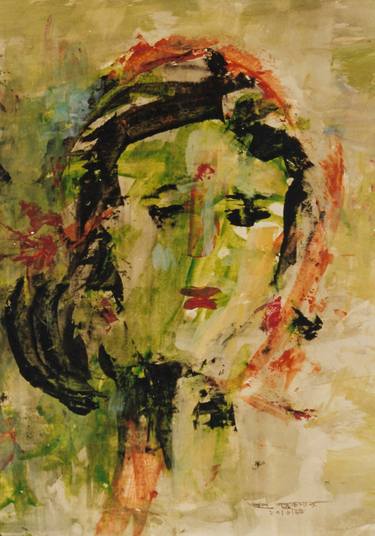 Print of Abstract Expressionism Women Paintings by Atul Talukdar
