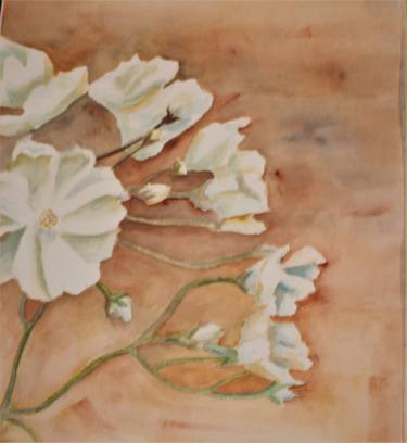 Original Floral Painting by cynthia uden