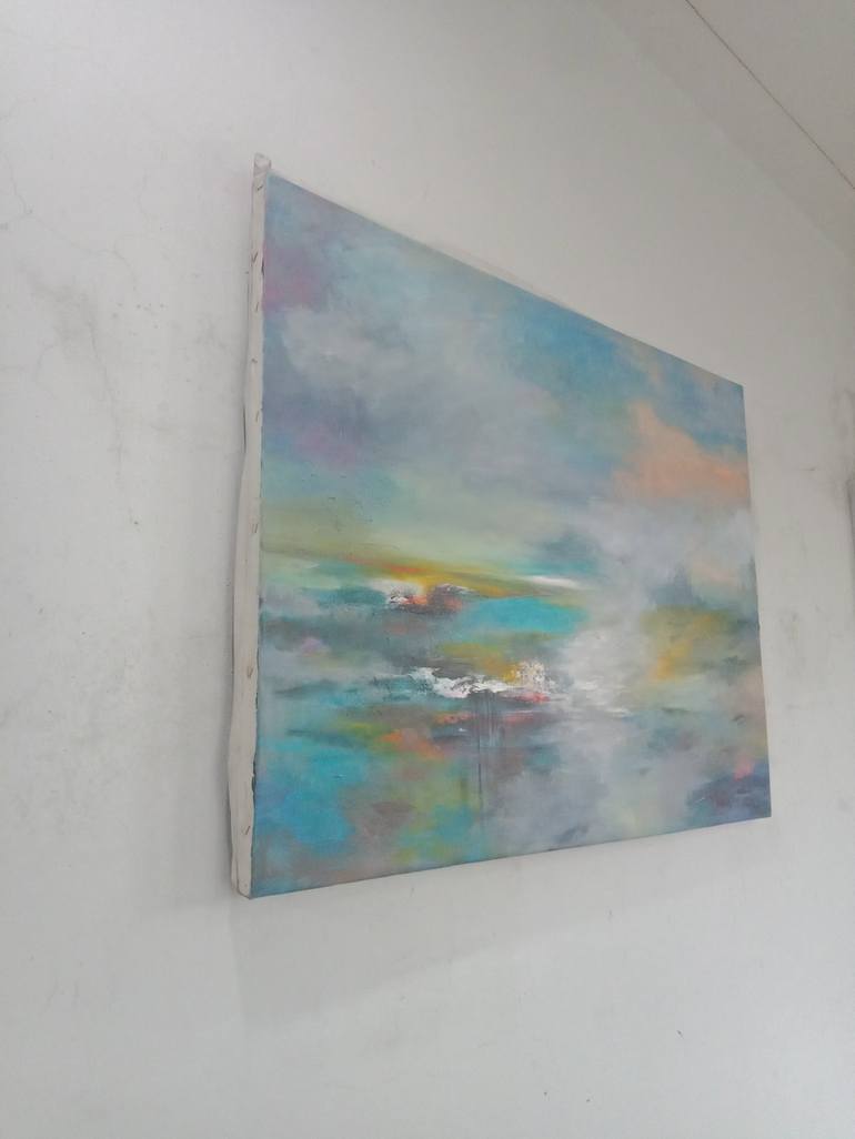 Original Abstract Landscape Painting by Hai Linh Le