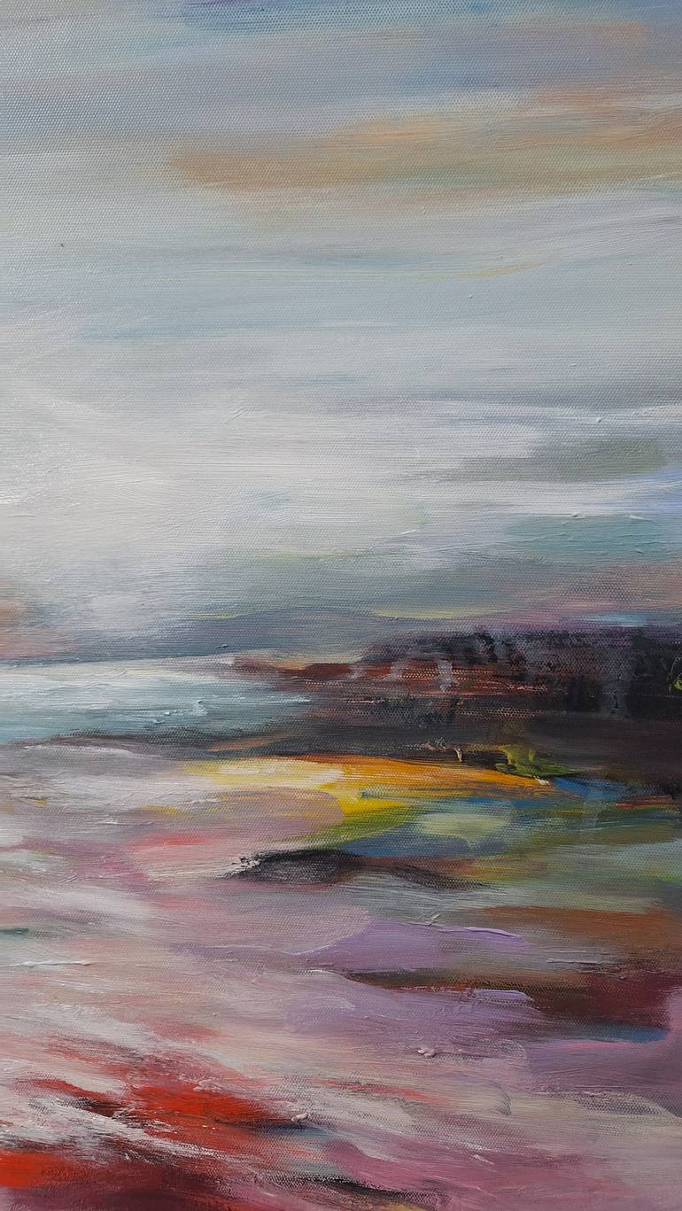 Original Abstract Landscape Painting by Hai Linh Le