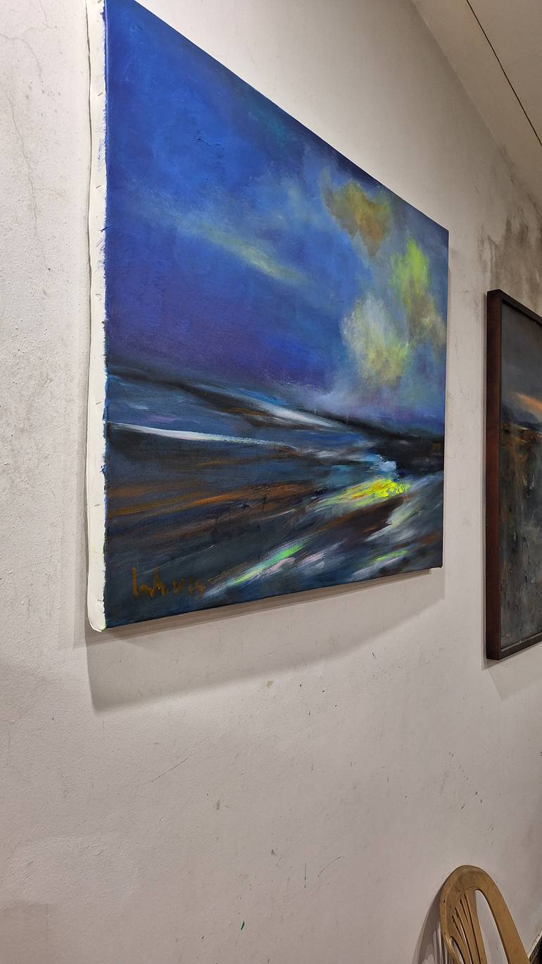 Original Abstract Landscape Painting by Hai Linh Le