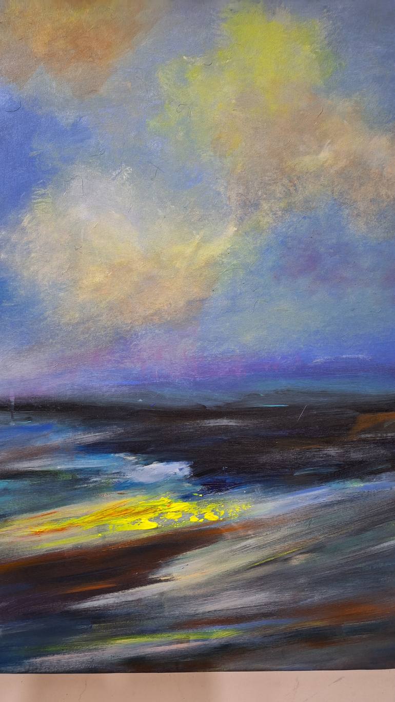 Original Abstract Landscape Painting by Hai Linh Le