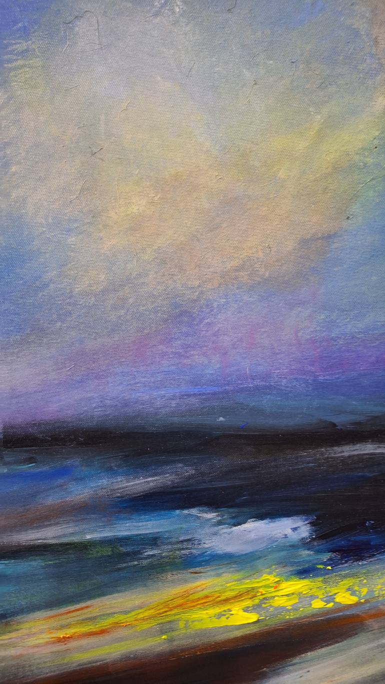 Original Abstract Landscape Painting by Hai Linh Le