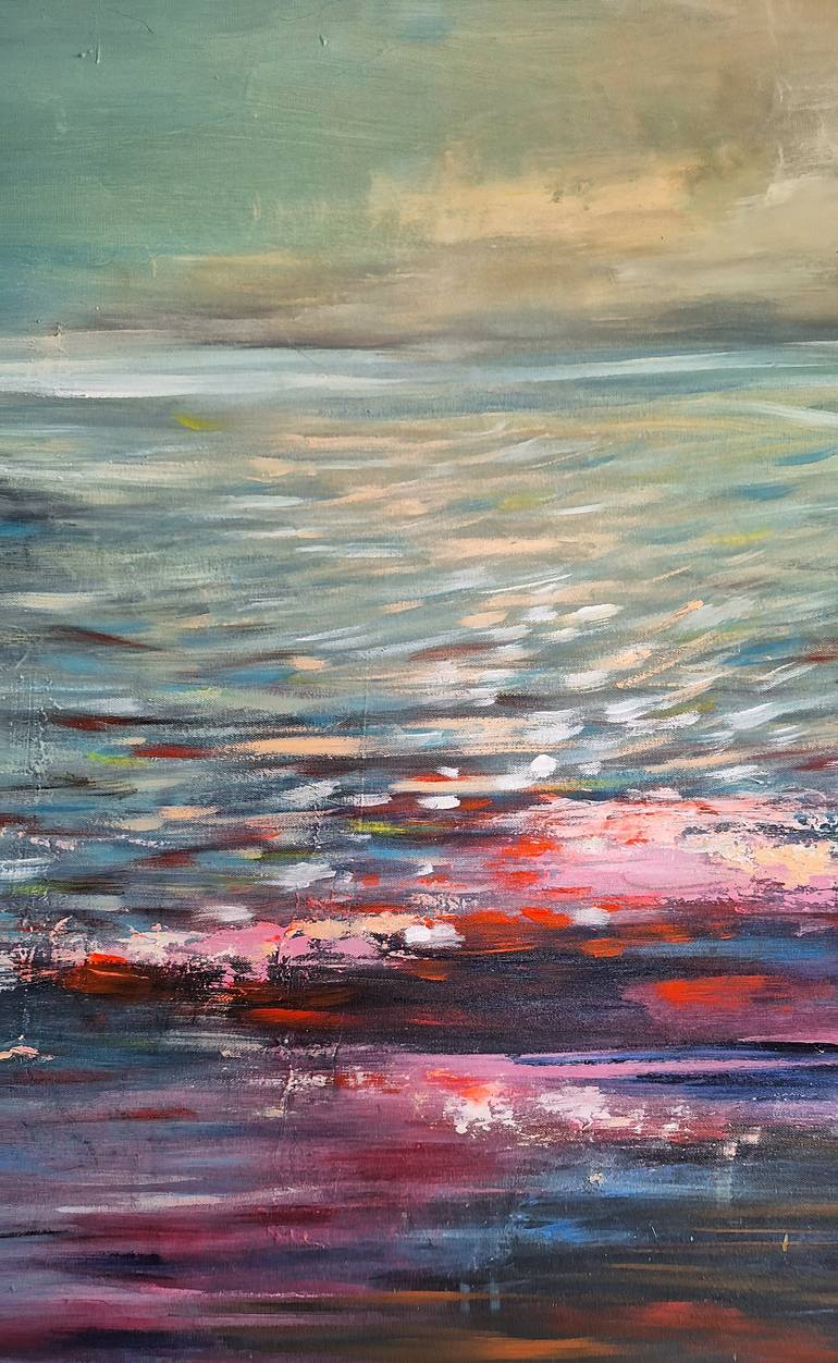 Original Abstract Landscape Painting by Hai Linh Le