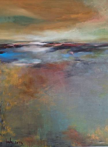 Original Abstract Expressionism Landscape Paintings by Hai Linh Le