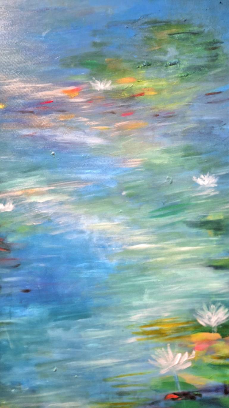 Original Abstract Expressionism Landscape Painting by Hai Linh Le