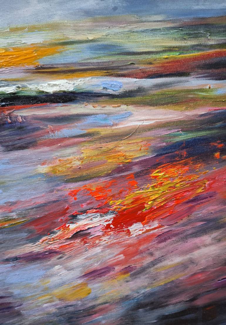 Original Abstract Landscape Painting by Hai Linh Le