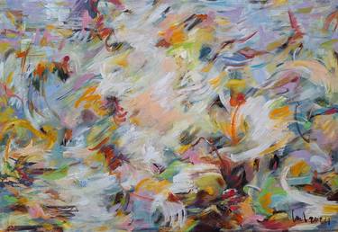 Original Abstract Expressionism Abstract Paintings by Hai Linh Le