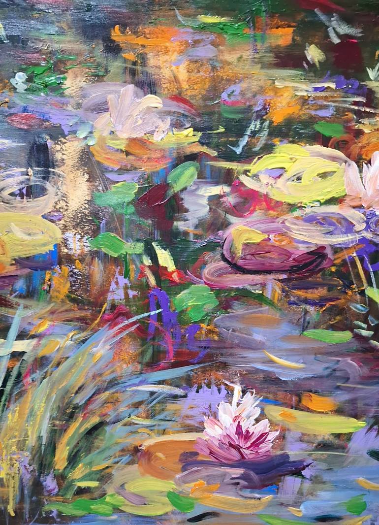 Original Abstract Expressionism Abstract Painting by Hai Linh Le