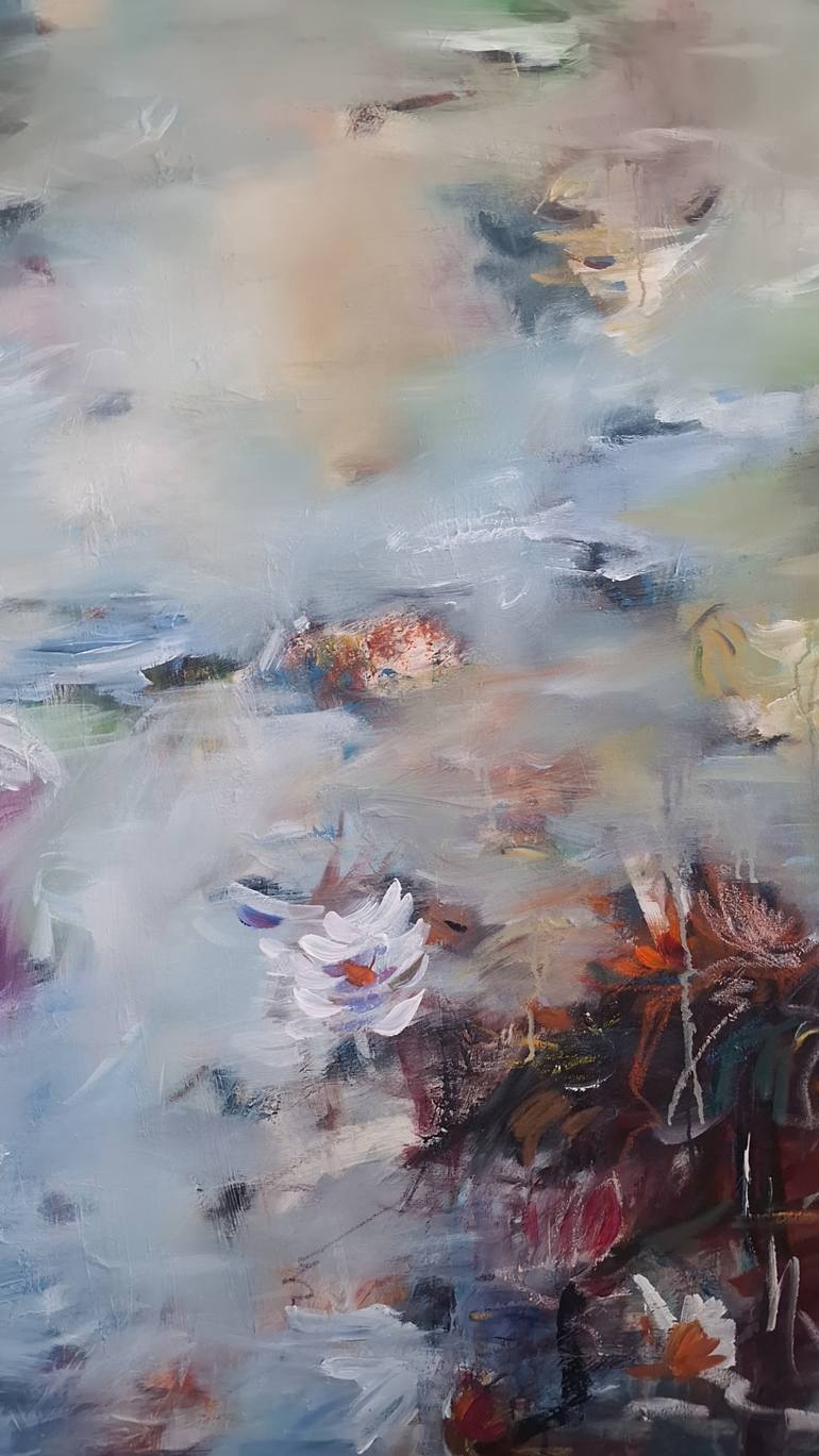 Original Abstract Expressionism Abstract Painting by Hai Linh Le
