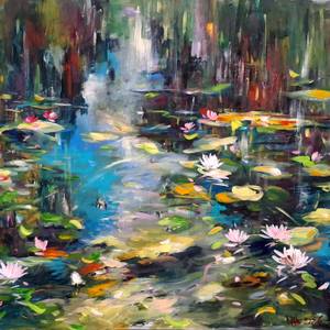 An autumn morning with lilies