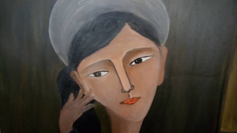 Original Conceptual Women Painting by Hai Linh Le