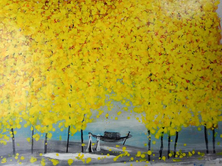 Original Landscape Painting by Hai Linh Le