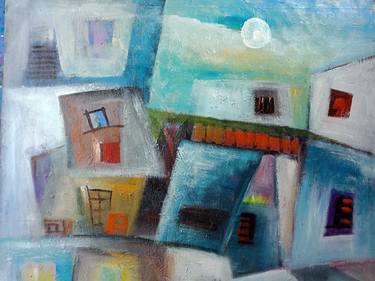 Print of Abstract Architecture Paintings by Hai Linh Le