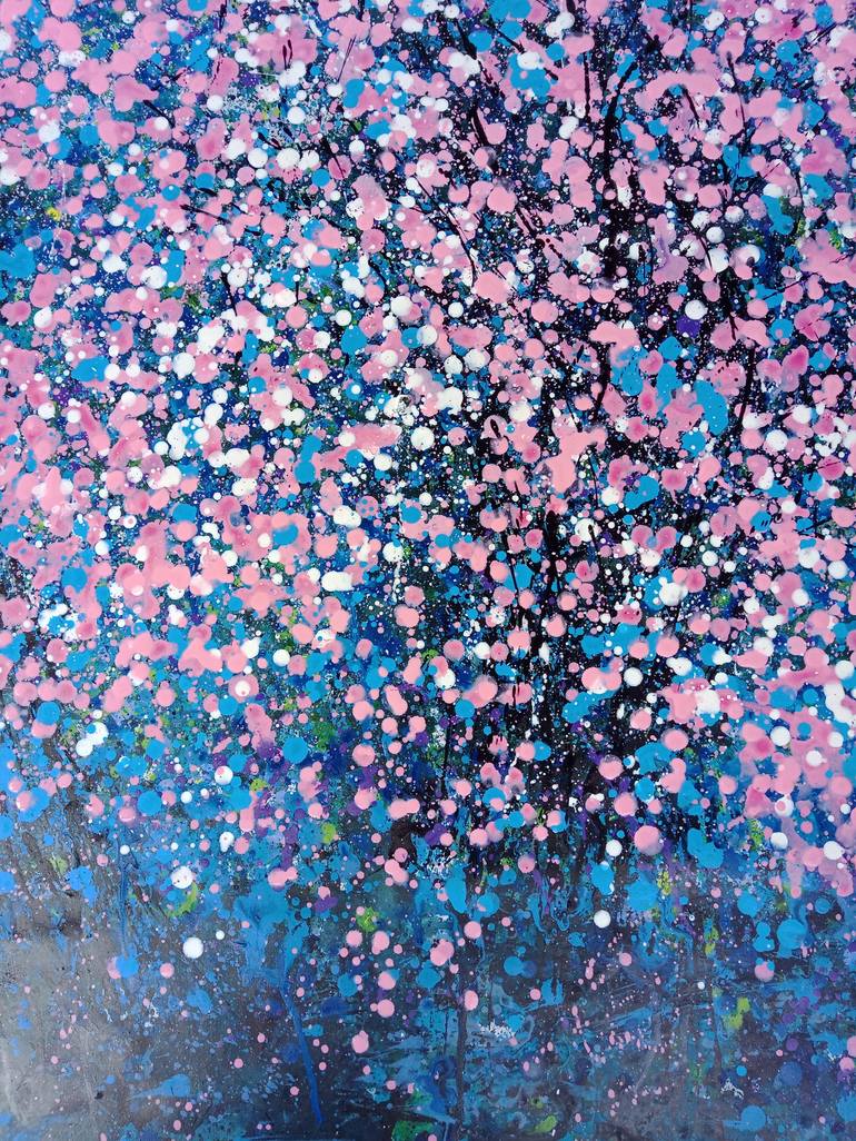 Original Abstract Nature Painting by Hai Linh Le