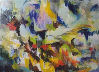 Original Abstract Expressionism Abstract Paintings by Hai Linh Le