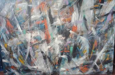 Original Abstract Expressionism Abstract Paintings by Hai Linh Le