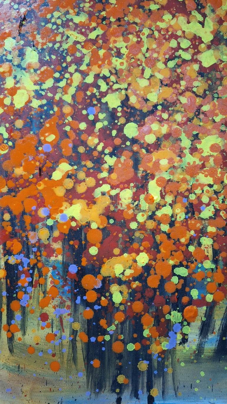 Original Abstract Expressionism Nature Painting by Hai Linh Le