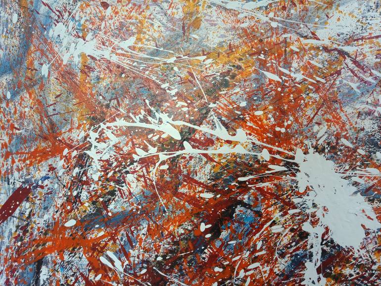 Original Abstract Expressionism Abstract Painting by Hai Linh Le