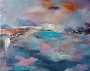 Original Abstract Expressionism Landscape Paintings by Hai Linh Le