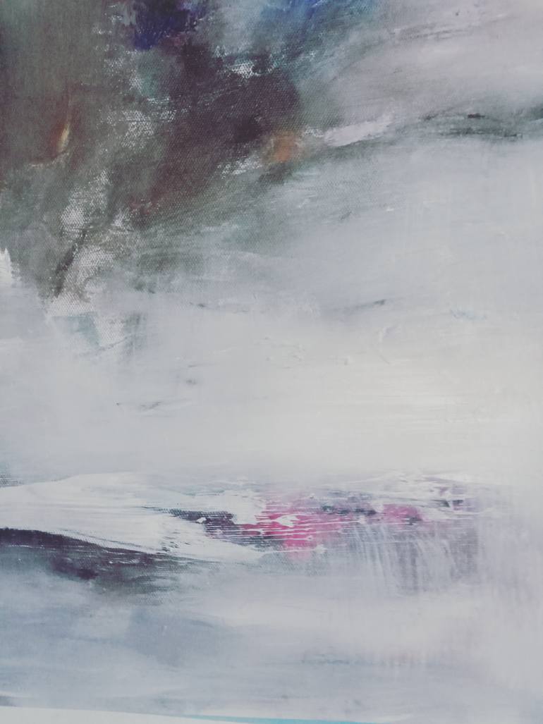 Original Abstract Expressionism Landscape Painting by Hai Linh Le