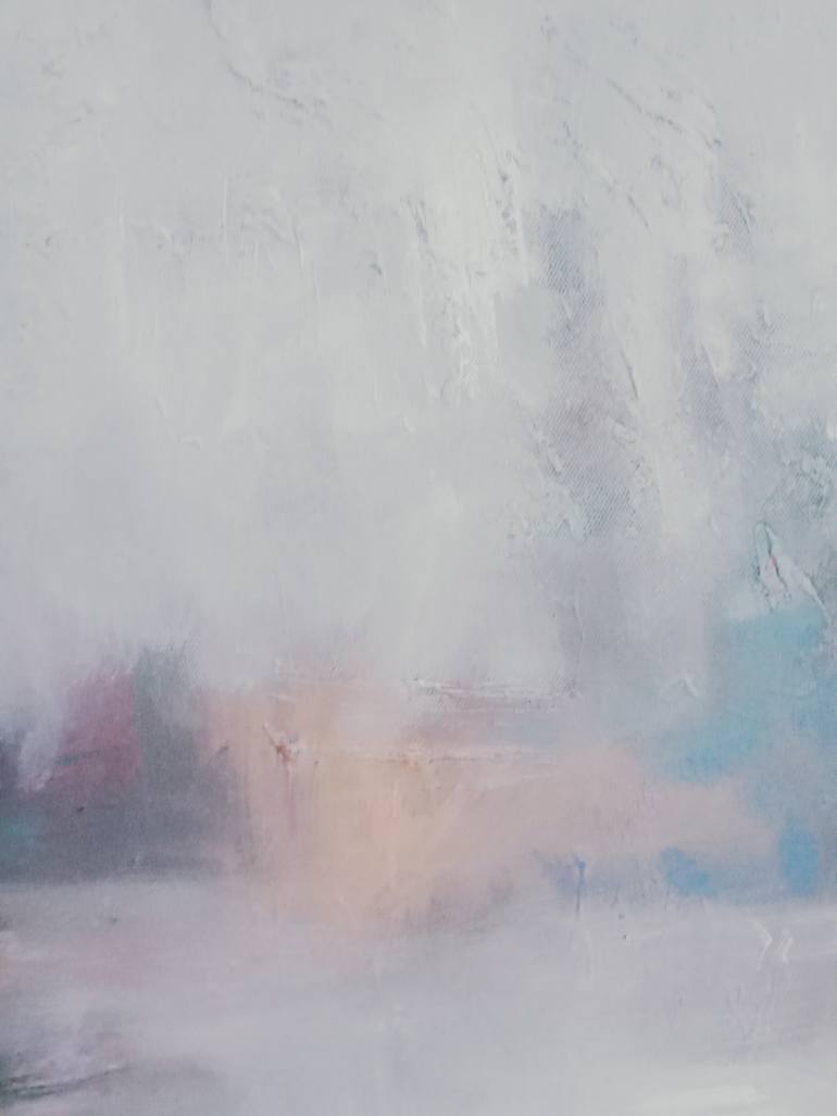 Original Abstract Expressionism Landscape Painting by Hai Linh Le